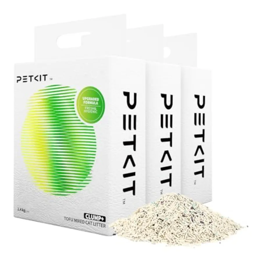 

Улучшенный комкующийся наполнитель для кошачьего туалета Clump+ Tofu, смешанный, смываемый, ультраабсорбирующий, быстросохнущий, 100% натуральные ингредиенты, без пыли