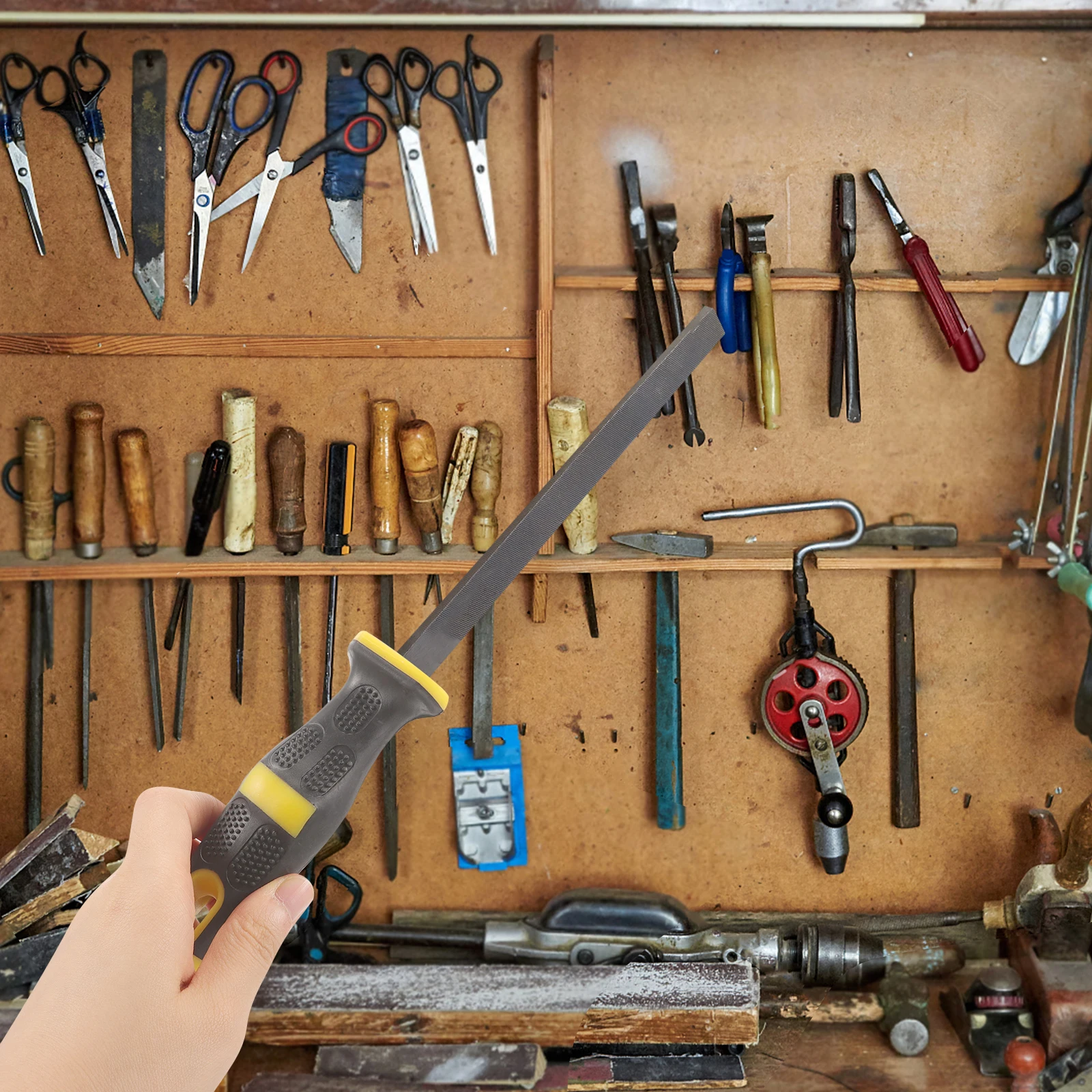 

5Pcs Anti-Skid File Handle Replacement Grip Ergonomic Comfortable Hold Universal File Tool Handle Long-Lasting