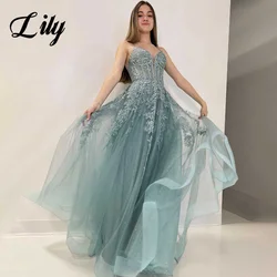 Lily Mint Green A Line Formal Dress Tiered V-Neck Party Dress with Pleats Spaghetti Strap Special Occasion Dress robe soirée