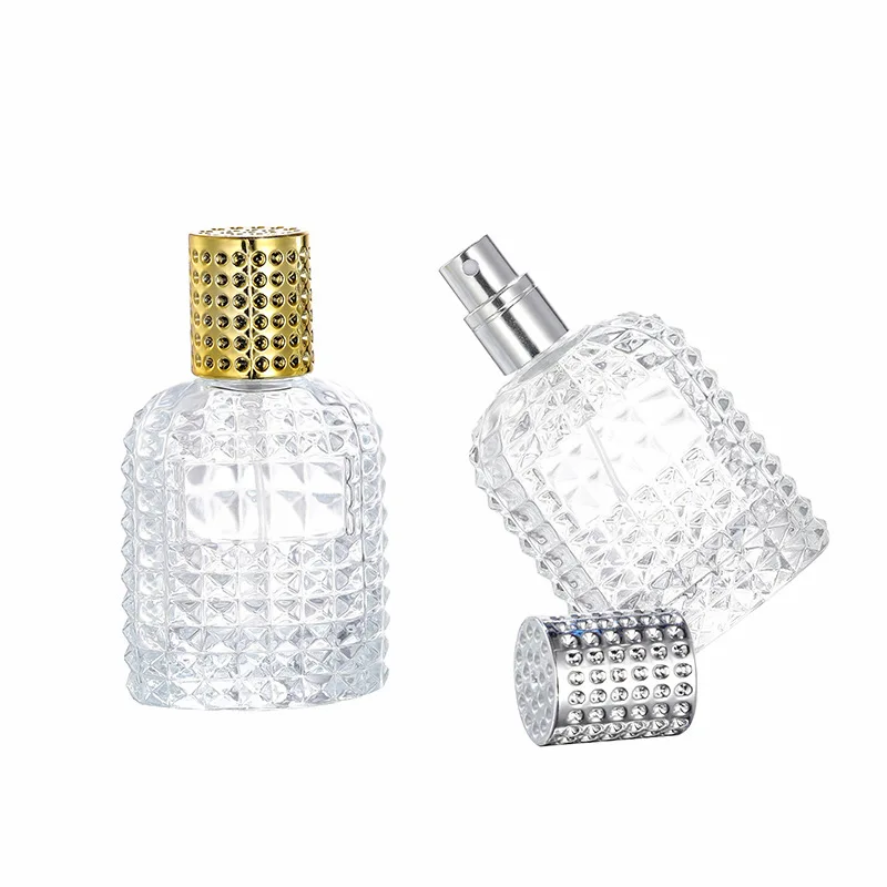 Wholesale perfume bottles packaging 30 ml 50ml spray glass empty perfume luxury bottle in stocks