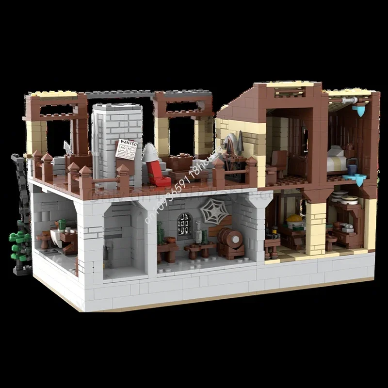 

1460 деталей MOC: Конструктор Замок Слаутори-Лейн, развивающий, креативный, пластиковый, рождественский подарок