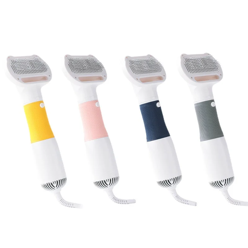 

3-in-1 Pet Hair Dryer with Comb Brush - Quiet Dog Cat Grooming Blower, Low Noise Adjustable Temperature