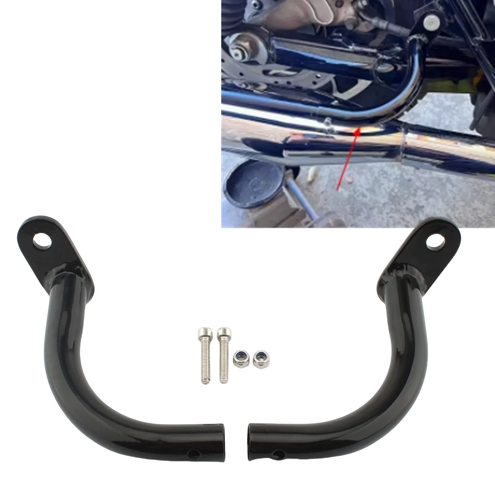 

Pop For 1993-2013 All Harley Davidson Touring Models Motorcycle Saddlebags Guard Brackets