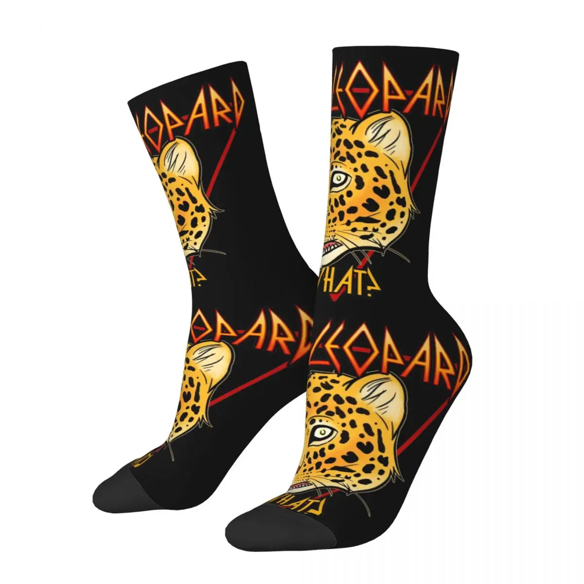 New Male Men Socks Harajuku Def Leopard Band Sock Polyester High Quality Women's Socks Spring Summer Autumn Winter