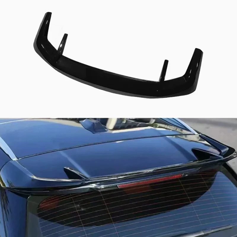 

For BMW X5 G05 2019+ Bright Black Tail fins Top Wing Rear Spoiler Duckbill Car Wing Retrofit Middle Glossy Black Wing