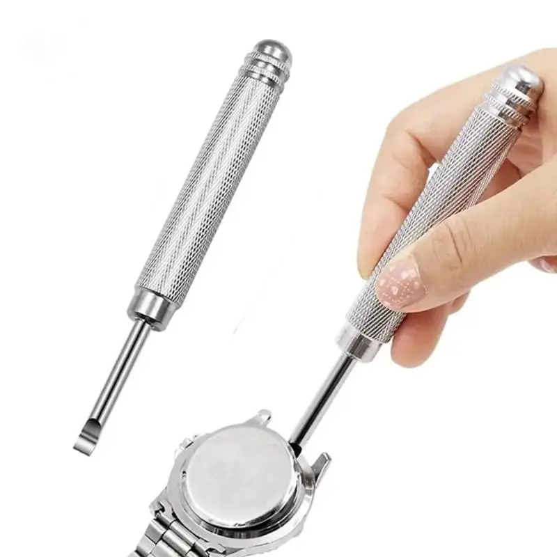 1Pcs Metal Repair Tool Pry Tool New Press Battery Change Back Case Remover Remover Screw For Watchmaker Watch Back Case Opener
