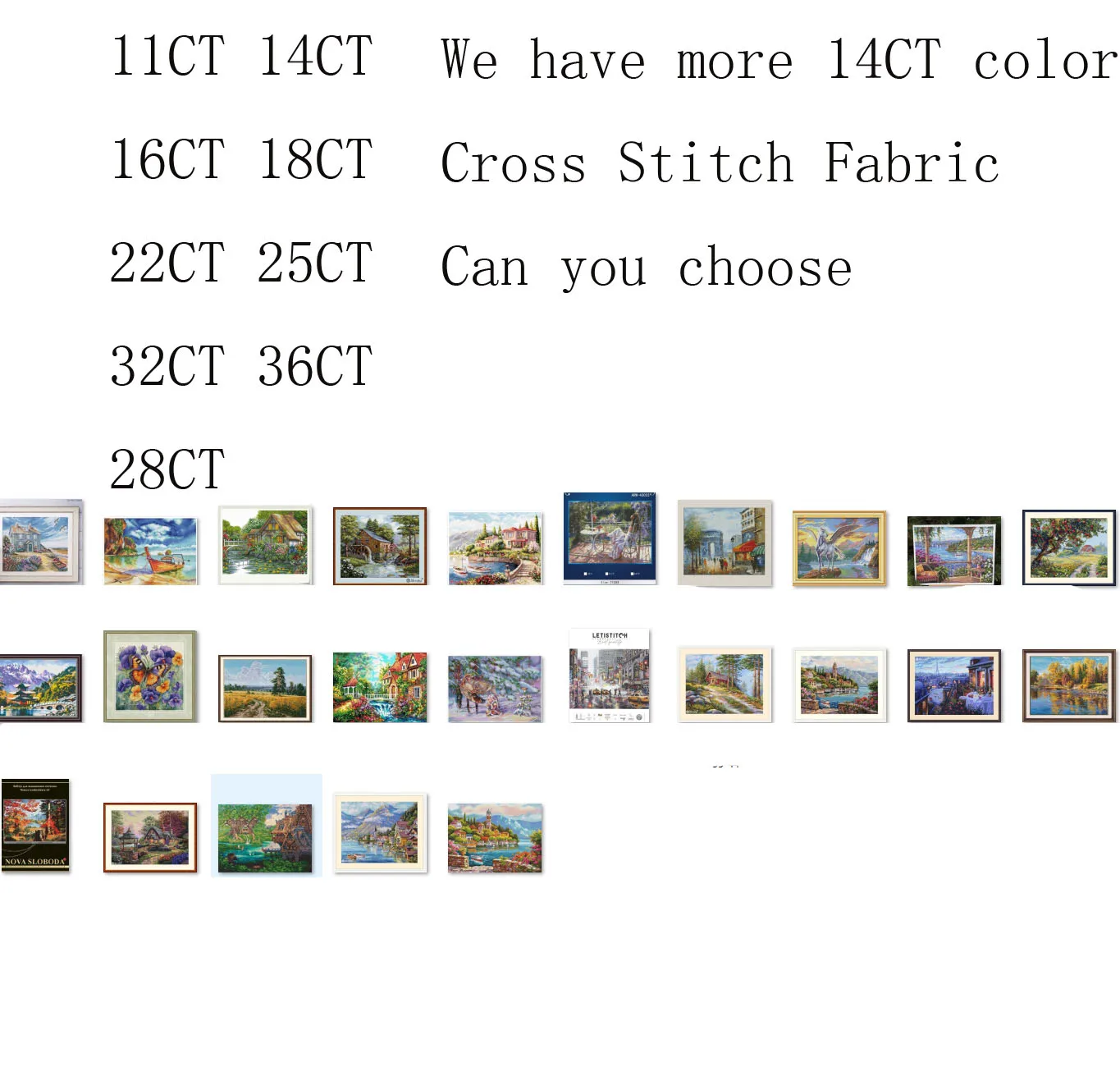 

Набор для вышивки крестом DIY Kit Вышивка Рукоделие Ремесленные пакеты Хлопчатобумажная ткань Нить Вышивка Цветочное побережье 55-44