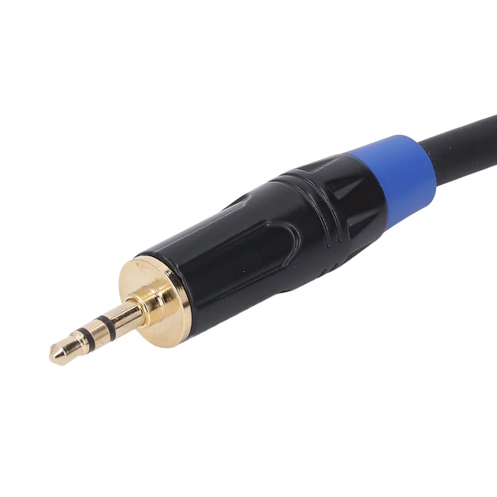 XLR to 1/8 Inch Stereo Aux Interconnect Dual Female 3Pin XLR to 3.5mm Y Splitter Cable Flexible Audio Adapter Cable