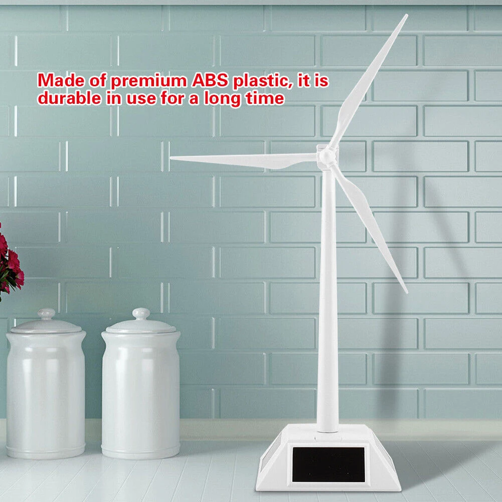 Solar Wind Mill Model For Home Decoration Teaching Tool Desktop Decoration Process 11.5 Cm 4.53 Inches High Quality