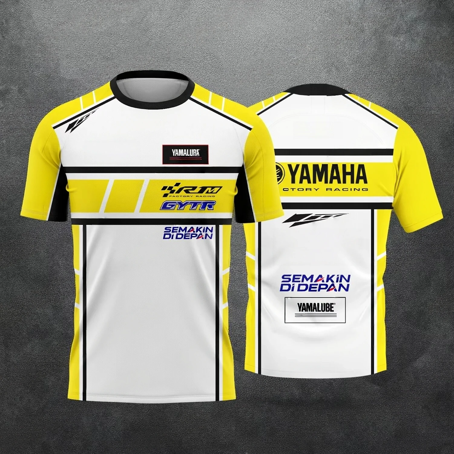 2026 Autumn New Men's Sports T-shirt Casual Short Sleeve Breathable 3D Motorcycle Printed YAMAHA Cycling Wear Short Sleeve