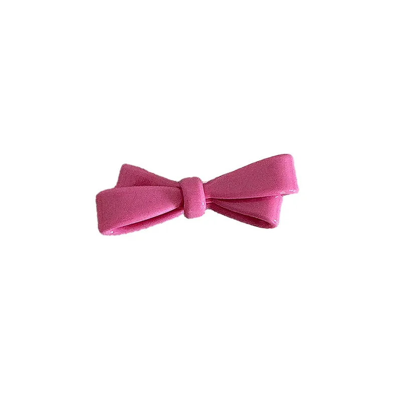 Sweet Bow Candy Color Hair Clip Temperamental Bangs Clip Hairpin Girl Heart Bangs Side Clip Hair Accessories New