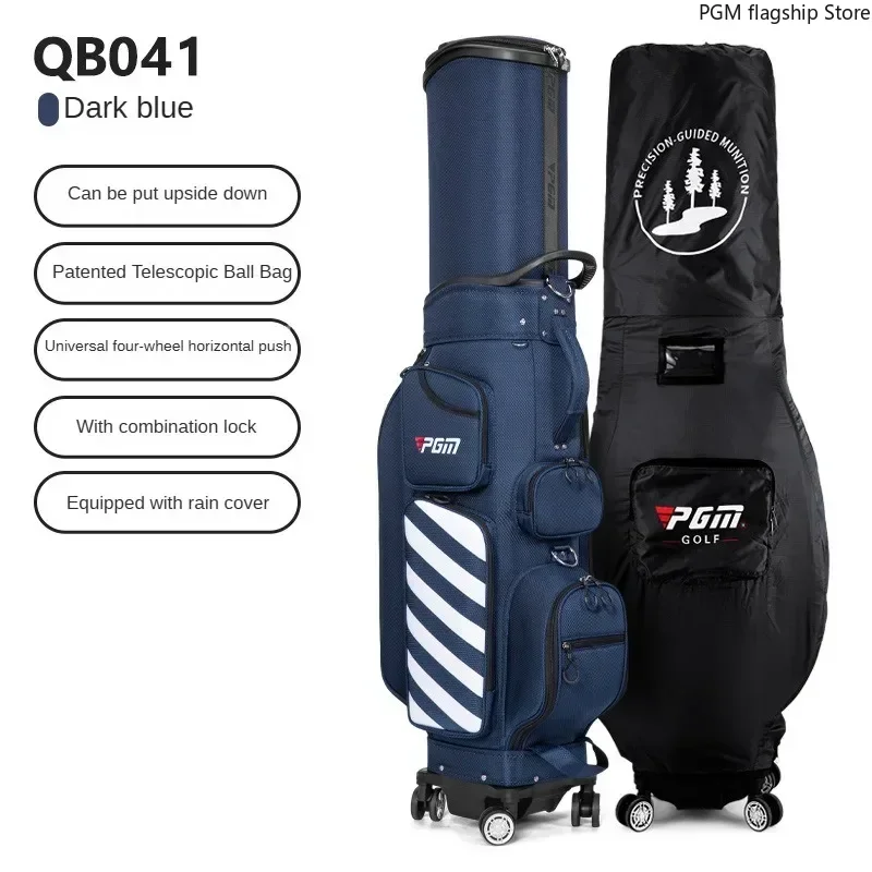 Sacca da golf PGM, borsa da club da uomo, sacca da golf con rimorchiatore, borsa da viaggio telescopica organizer QB041