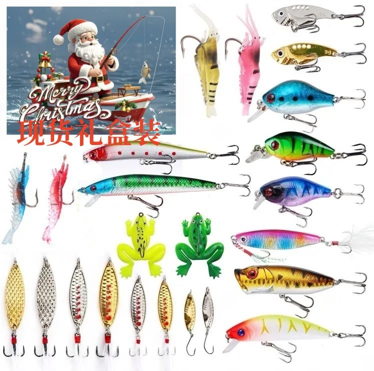 Christmas Advent Fishing Christmas Countdown 24 Days Fishing Set For Adult Men Teen Boys Xmas Kids Digital Watch with Timer