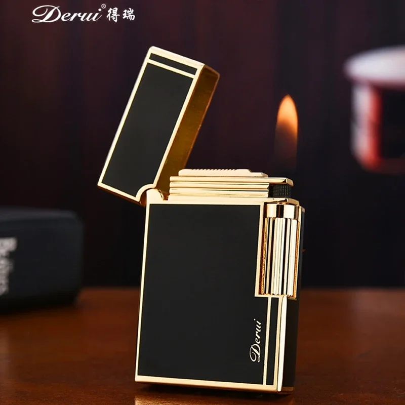 New Business Butane Lighter Compact Jet Gas Metal PING Bright Sound Cigar Lighter Inflatable Gift Men Collection