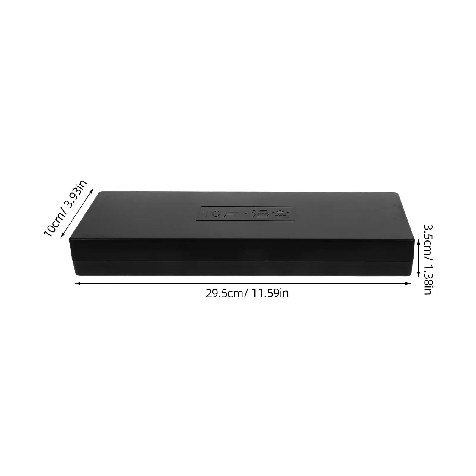 Lab slide storage box for lab technicians to keep slides organized with black lid, plastic, 2 pcs