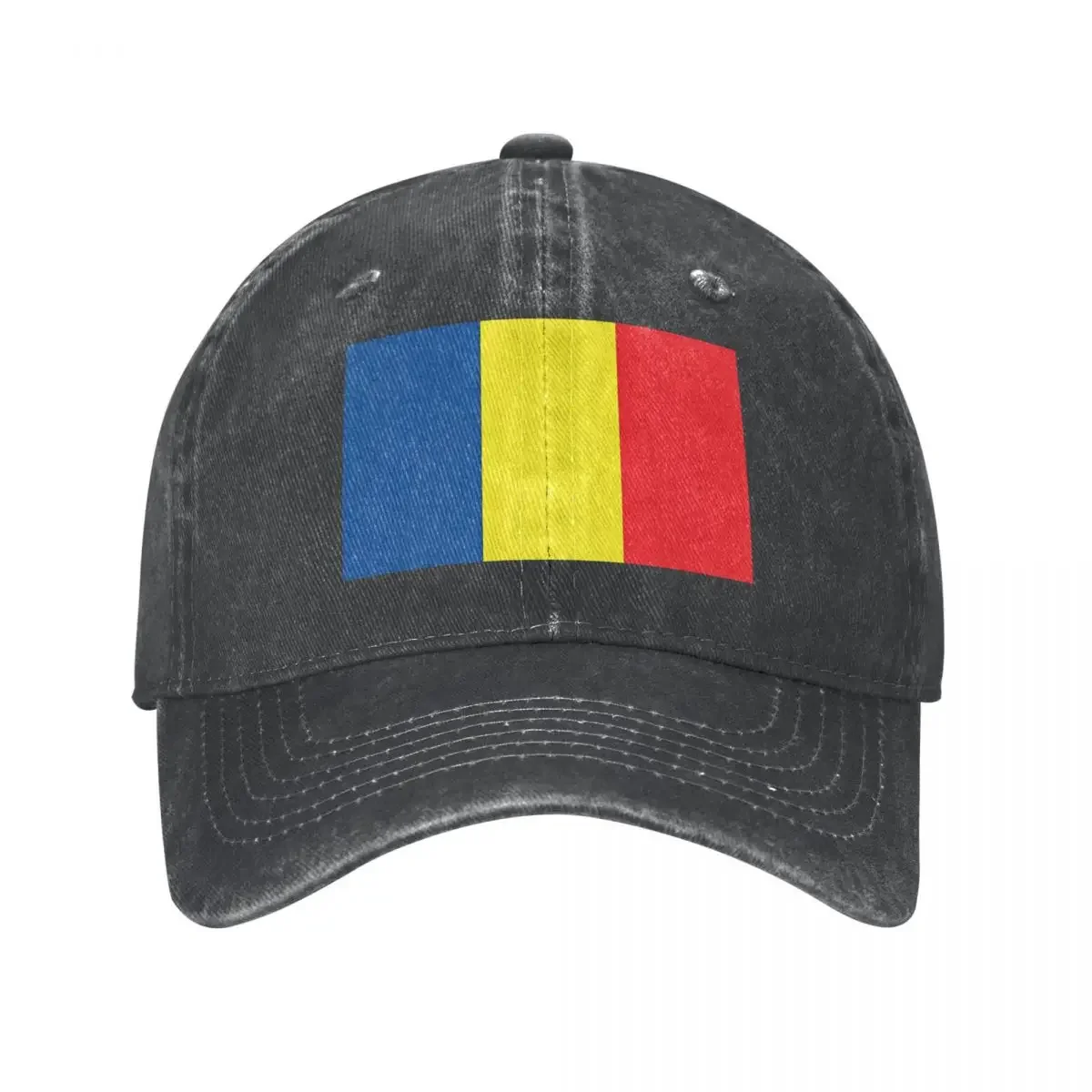 Flag Of Romania Baseball Cap y2k Retro Couple Women Washed Trucker Hat Adjustable Print Outdoor Sports Baseball Caps Gift Idea