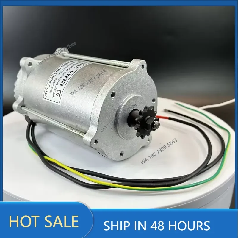 800W DC 48V MY8922 High Speed Brushed Motor, Permanent Magnet Direct Current Brush Motor