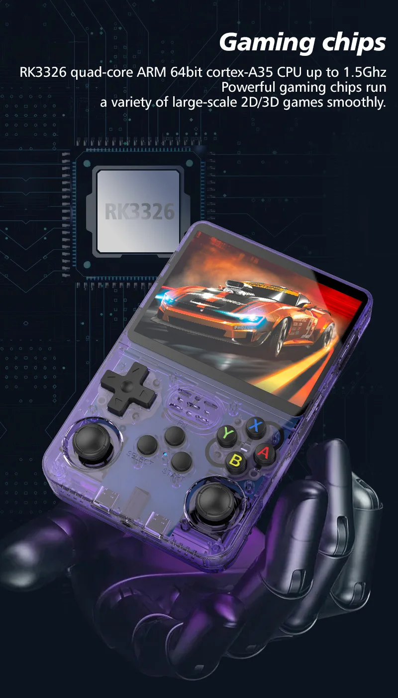 R36S Retro Handheld Game Player Built-in 64G TF Classic Support-HDMI TV Video Game Consoles Portable Pocket Handheld Game Player