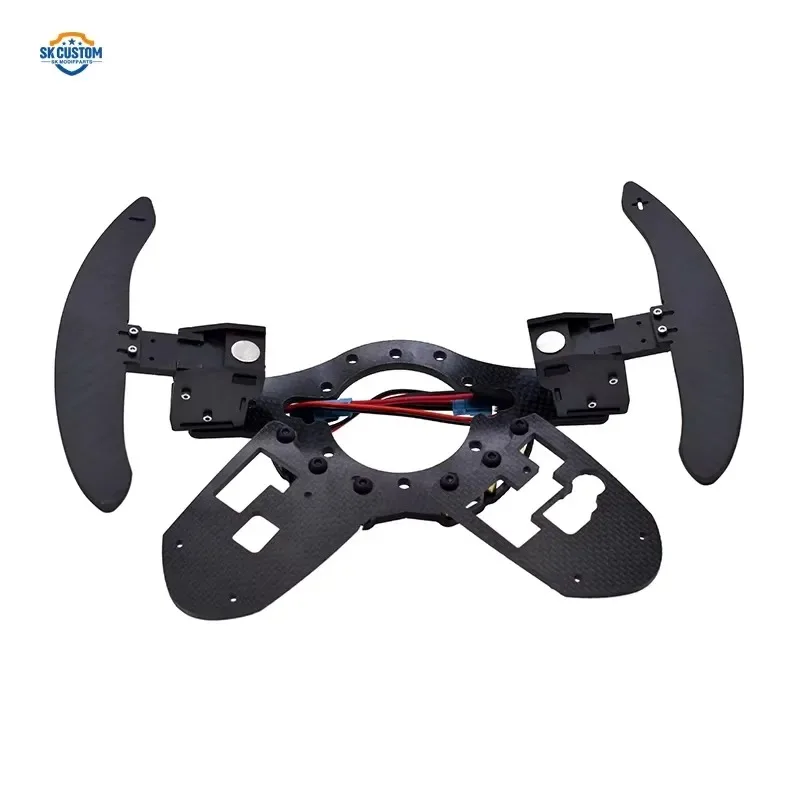Hot Sale Racing Steering Wheel Carbon Fiber Magnetic Paddle Shifter With Button Bracket Kit Adapter Base Holder for