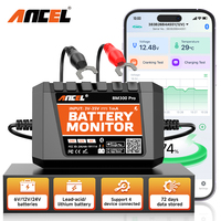 2024 New ANCEL BM300 Pro Battery Monitor 24V Battery Tester 12V SOC Battery Health Analyzer Battery Tools