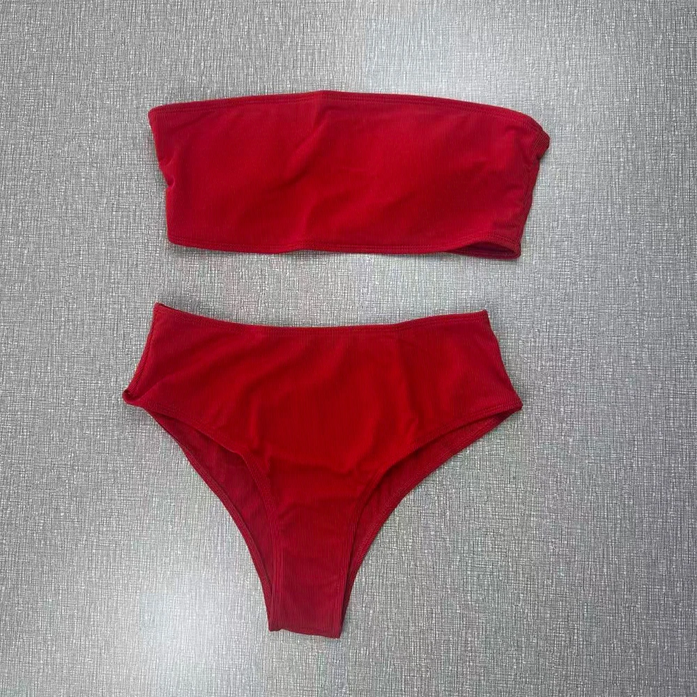 

Комплект бикини, купальник, женский сексуальный купальник из двух частей с перекрестной грудью, новый пляжный купальник для женщин