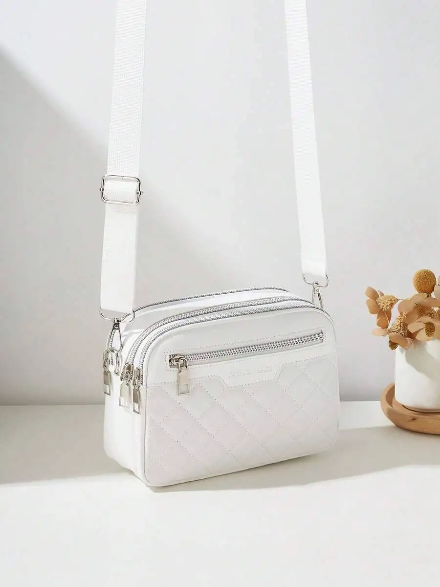 

Новая модная стеганая многослойная сумка через плечо для женщин