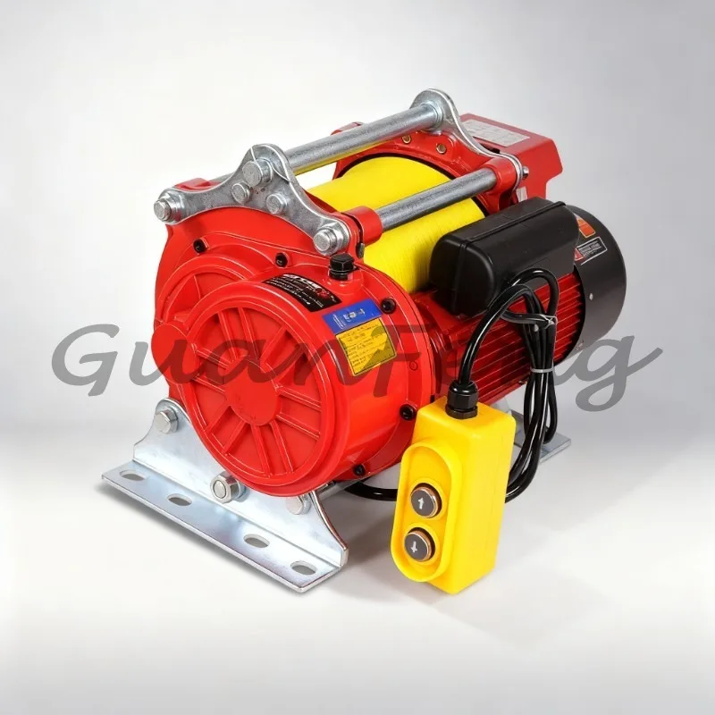 1200Kg-1500kg 220V Electric Winch, Aluminum Shell Wire Rope Hoist, for Material Lifting, Elevator Lifting Equipment