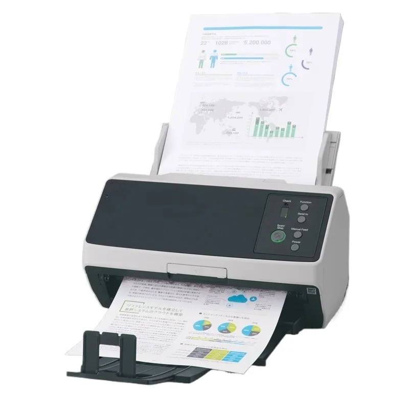 Yinzam fi8170 Mini Auto A4 Flatbed Scanner Auto Foot Scanner with USB Interface for Android Devices for Scanning Documents Paper