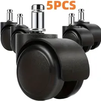 2inch Universal Swivel Caster Mute Office Chair Wheel Casters Heavy Duty Swivel Castors Replacemen Furniture Chair Wheels Roller