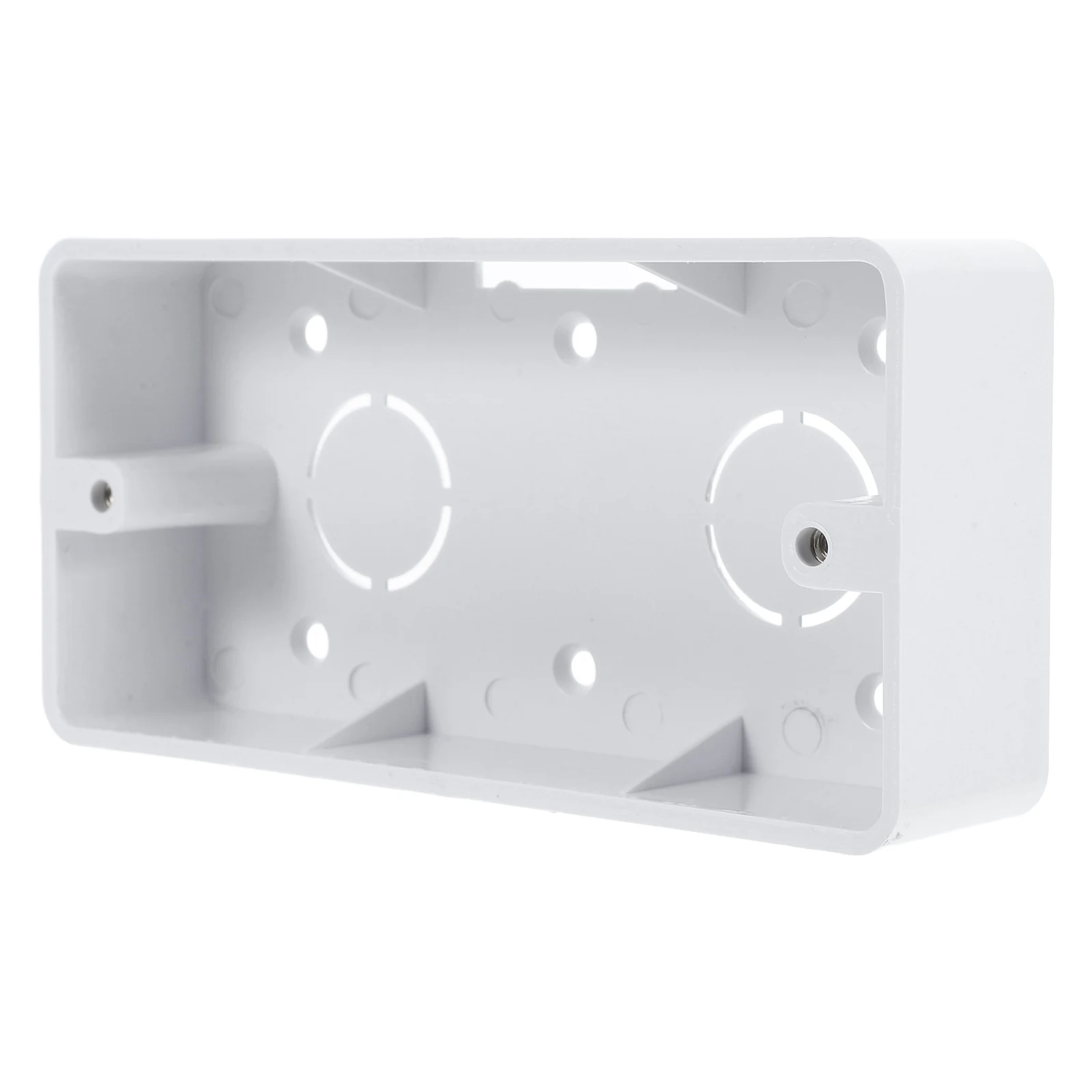 

Wall Socket Junction Surface Mounted PVC Single Gang Sockets Electrical Outlet Backbox Durable Material Easy Installation