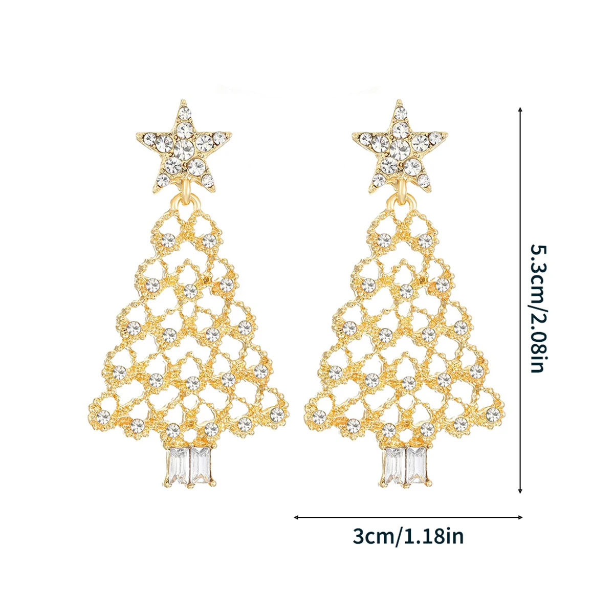 أقراط شجرة عيد الميلاد بتصميم شجرة فريدة من نوعها مناسبة للاحتفالات في العطلات والارتداء اليومي هدية مثالية للصديقات