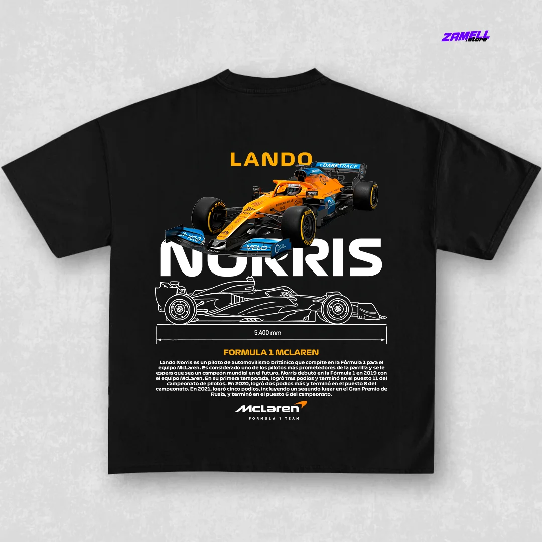 

2025 Summer Lando Norris Formula Car T Shirt Men Mens Clothing Sexmachine Tentacles One Direction Y2k T-shirts for Men Tiki