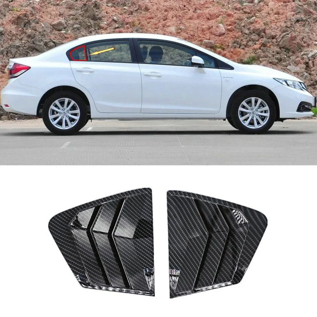 For 11-15 Years 9th Generation Civic Shutter Modification Rear Triangle Window Rear Window Side Window Decoration 3