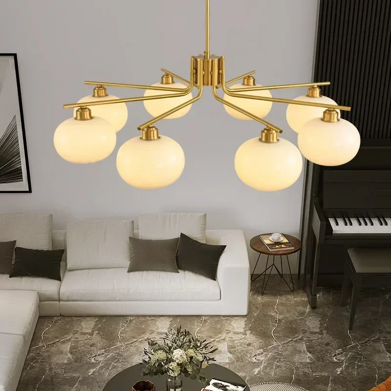 

Modern Home Decoration Salon Chandeliers Simple Cream Style Led Lights Nordic Living Room Dining Bedroom Pendant Lamp Lightings