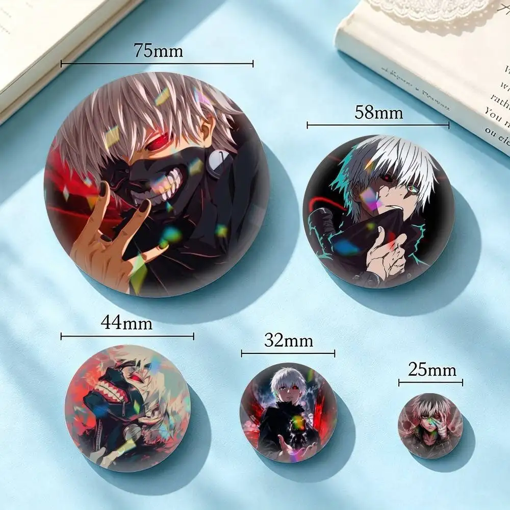 Tokyo Ghoul K-Ken Kaneki Anime 25mm 32mm 44mm 58mm 75mm Brooches Badges Pins for Accessories Gift