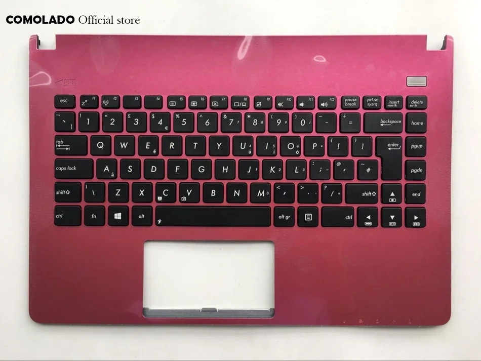 UK Keyboard For ASUS X401 X401E X401U X401K X401A keyboard with palmrest top case red color UK Layout