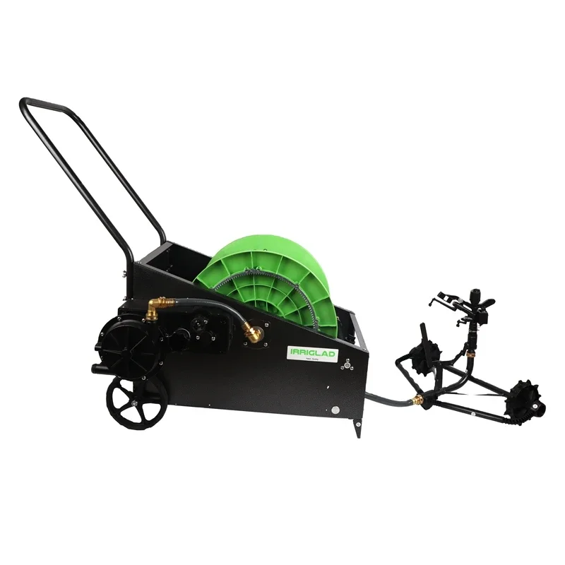 Traveling Irrigation Sprinkler Agricultural Water Hose Garden Cart