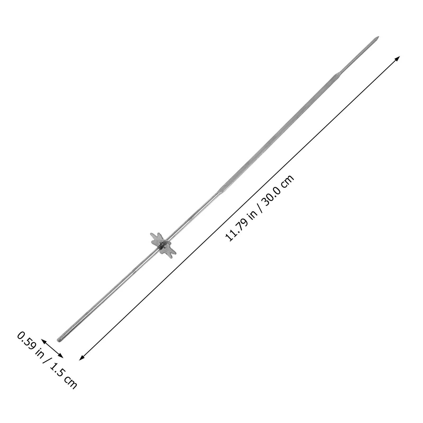 

10Pcs Stainless Steel Barbecue Skewers Reusable Bbq Needle Stick High Temperature Resistant Easy Clean Barbecue Tools