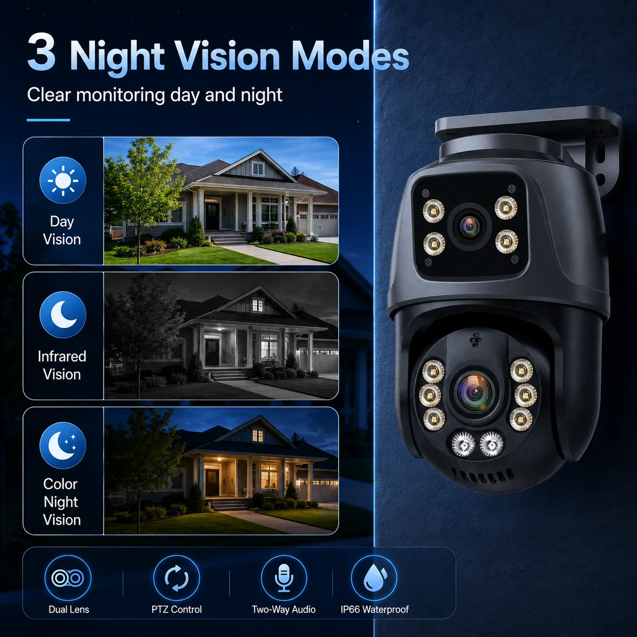 8MP 4K Dual-Lens POE IP-Kamera – Smart Home Camera Bewertung und Preis