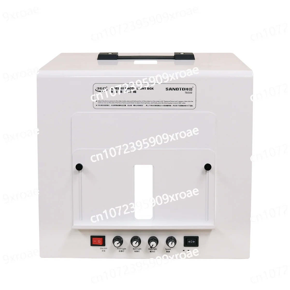 

Small Still Life Shooting Table 360 Degree Rotation Video Photo Dual-purpose Metal Box Speed Control Turntable Light Box