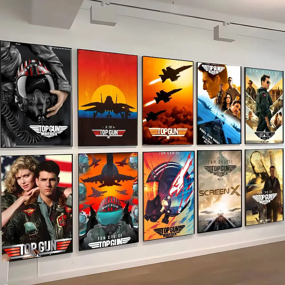 Movie T-Top Gun Maverick Gift Frameless Poster Personalized Gift For Lovers Customizable Decorative Home Decor