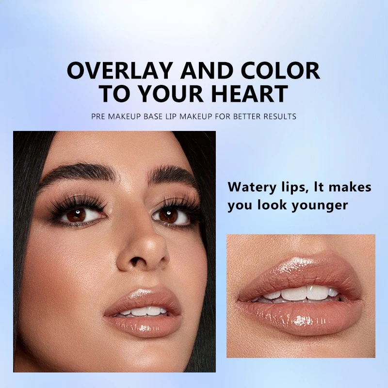 Getönter Lipgloss mit Haken, Lippenöl, feuchtigkeitsspendender Spiegelluster, langanhaltend, feuchtigkeitsspendend, nicht klebend, wasserfestes, leichtes Finish für die Lippenpflege