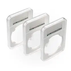 Transparent Plastic Coin Holder PCCB Professional Coin Display Slab Grade For 40mm PCGS Diameter NGC Storage Case