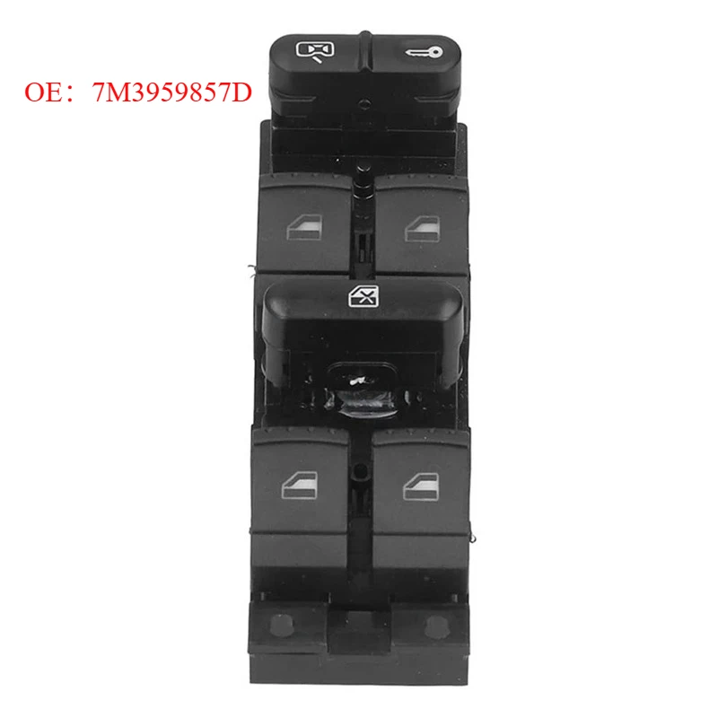 

For SEAT ALHAMBRA 1996-2010 VW SHARAN 1995-2010 New-7M3959857D Car Power Window Switch 7M3959857B Window Lifter Switch