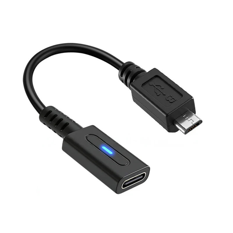 for PS VITA2000 PD Charging Cable Type C Female Plug Converter Power Supply Cord Adapter with Instruct Light for SONY PSVITA2000