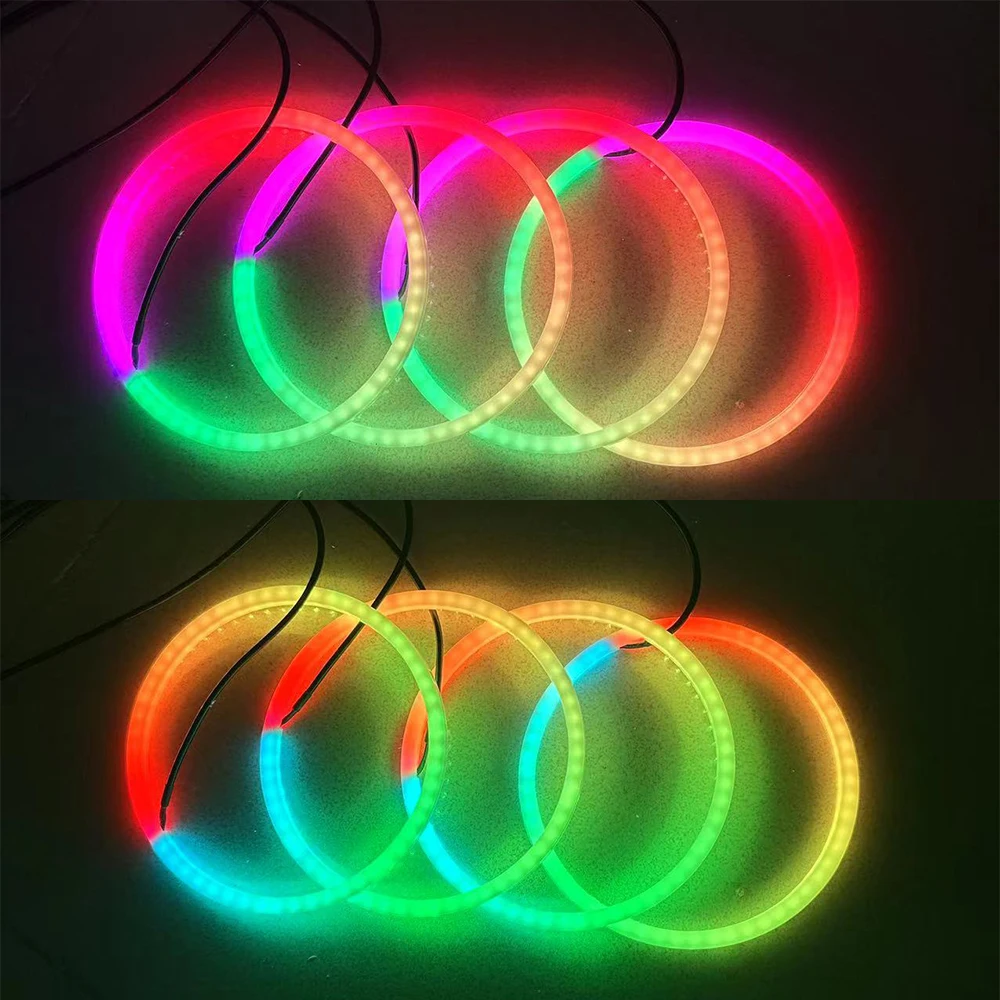 'LED-LAMPE' RGBIC Ambientebeleuchtung Zubehör Symphony Vollfarbige Streamer Regenbogen Hornleuchten 3-Pin 3-Draht Lautsprecherlampe – Detail 9