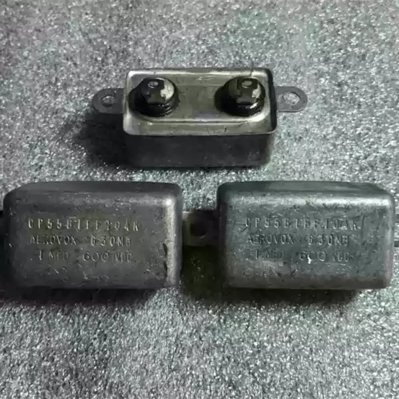 Antique American MICAMOLO 0.1UF 400V copper shell gallbladder machine coupled oil immersed infinite capacitor