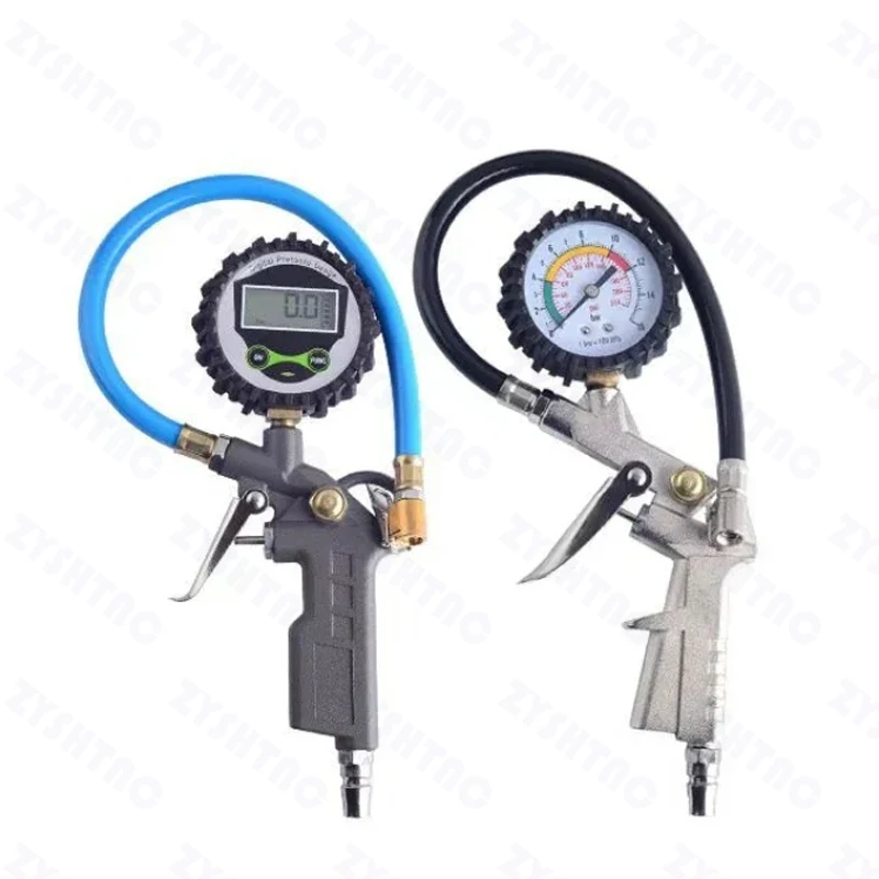 0-220/0-16BarPsi Car Tire Pressure Gauge Pressure Gun Type For Air Compressor Auto Motorcycle SUV Inflator Pump Tire Repair Tool