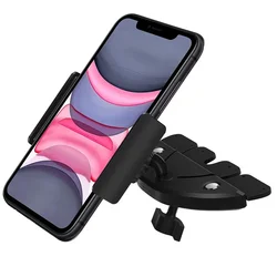 CD Slot Car Phone Holder Universal CD Phone Holder Rotation Adjustable Phone Holder Mount for iPhone 15 14 13 12 Samsung Xiaomi