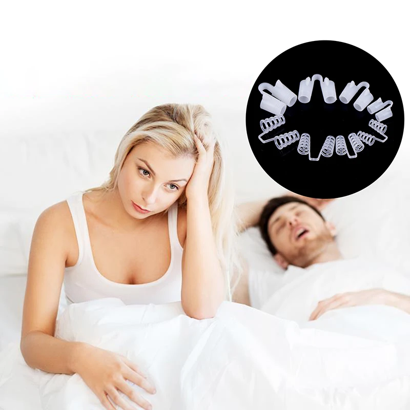 4Pairs Anti Snore Nose Clip Device Stop Snoring Sleeping Aid Equipment Anti-Snoring Breathe Aid Nasal Dilators For Better Sleep